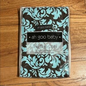 Blue and Brown Burp Cloth